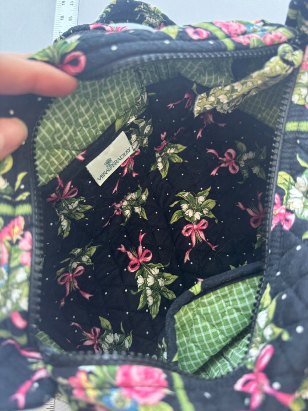 Vintage Vera Bradley New Hope Barrel Bag & Sunglasses Case Set - Picture 7 of 9